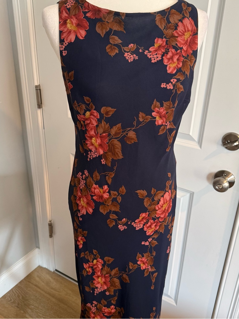 Reformation Prescott Navy Lyric Floral Maxi Dress wedding guest dress - Picture 2 of 16
